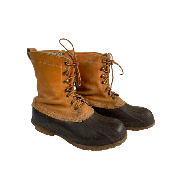 Vintage LL Bean Womens Size 9 Insulated Maine Hunting Shoes Duck Boots USA Made - Picture 1 of 15